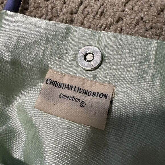 Vintage Christian Livingston Embroidered Beaded Sequin Shoulder Bag Tote - Picture 6 of 11